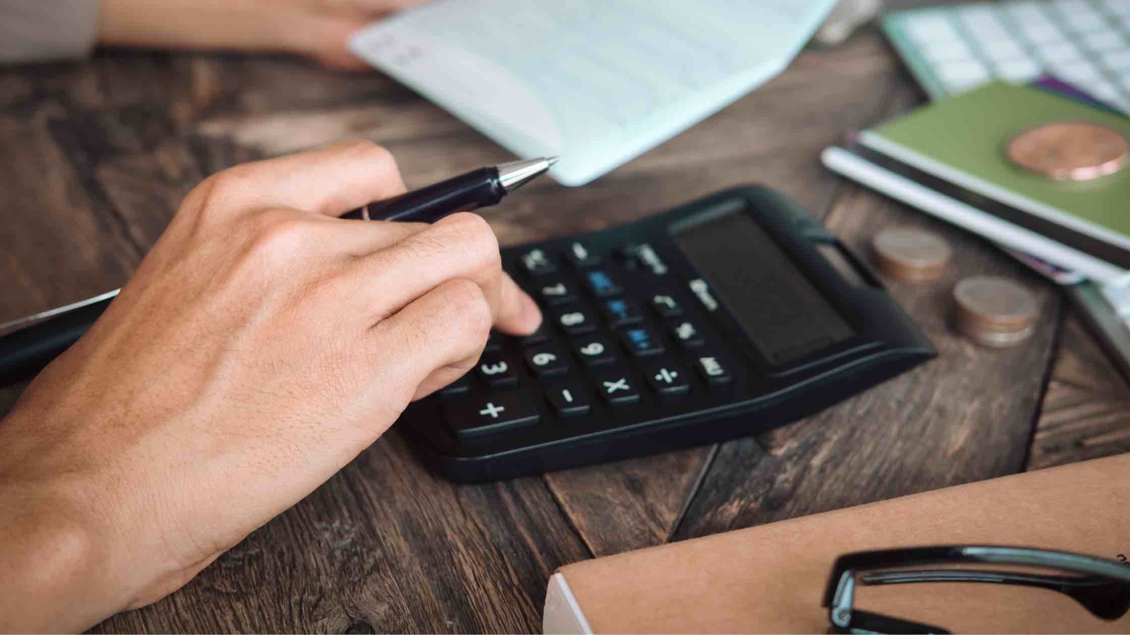 using a calculator 