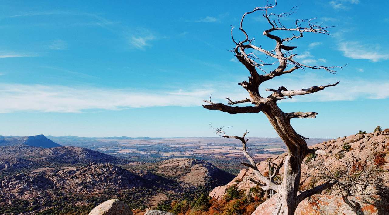 ariel view from Mt Scott in Oklahoma State