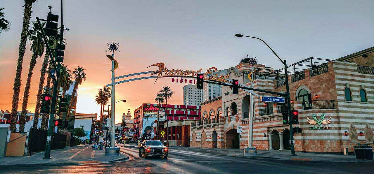 Fremont street in Las Vegas Nevada