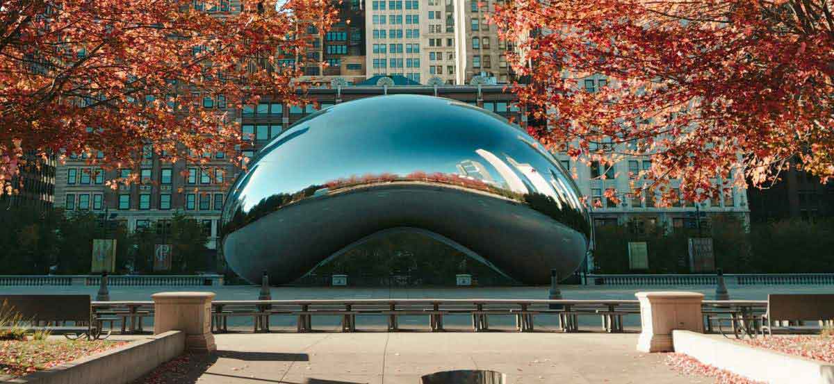 Chicago famous statue in state of Illinois