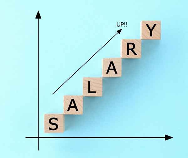 Salary blocks going in up direction