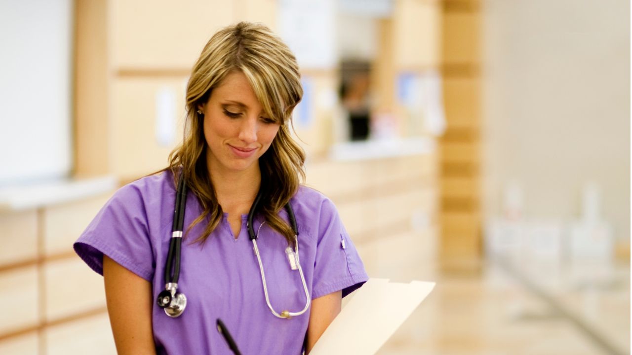 two nurses charting